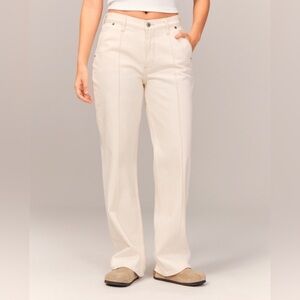 Abercrombie & Fitch The Baggy Mid Rise Jeans | Curve Love | 28/6 Short